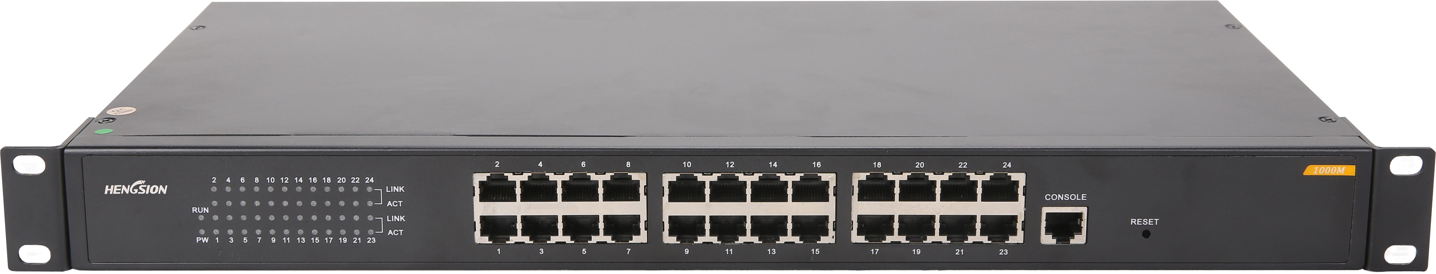  smart 1000Base TX port gigabit switch 24 port 1U rack mount
