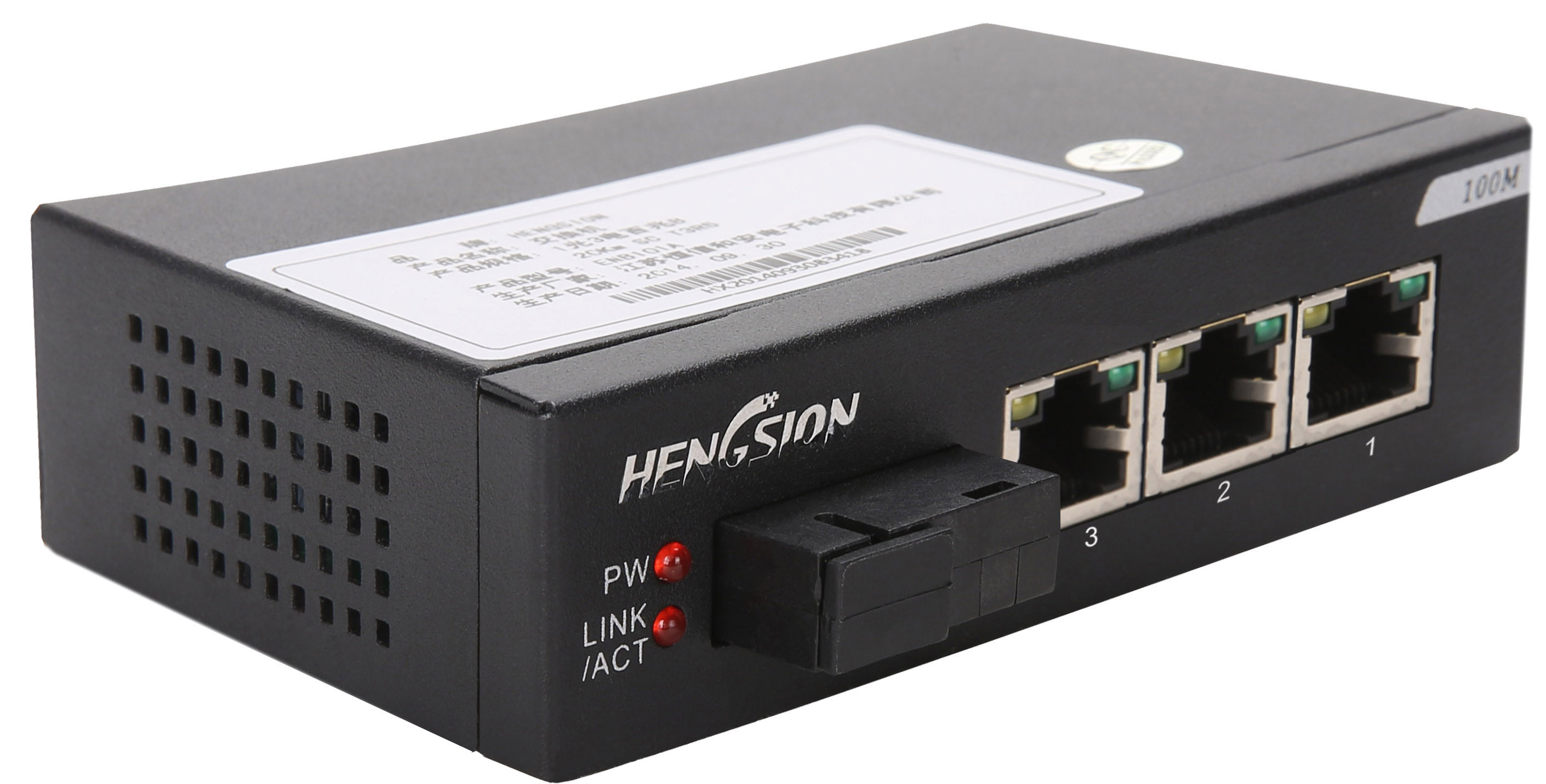 4 port unmanaged switch 5.08mm industrial terminal , wall mount