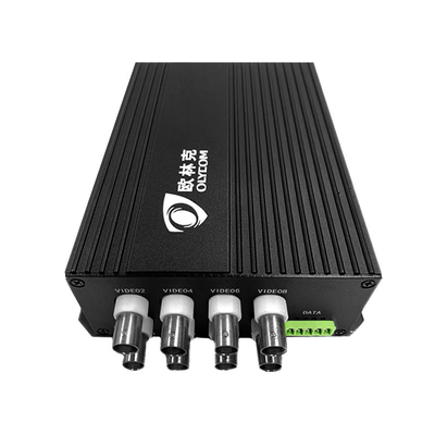 Multifungsi 8 CH HD-AHD/CVI/TVI Fiber To Video Optical Converter RS485 Data 20km SM MM