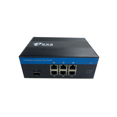 IP40 POE Network Switch Gigabit Ethernet Untuk Lingkungan Luar Ruangan yang Keras