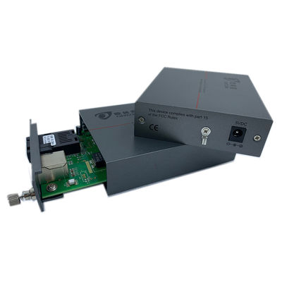 1600byte Fast Ethernet To Gigabit Ethernet Converter, 100km Single Mode Media Converter