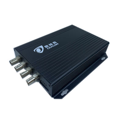 12V Opsional 4ch Video Over Ethernet Converter, Coax Multimode Fiber Converter