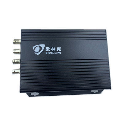 12V Opsional 4ch Video Over Ethernet Converter, Coax Multimode Fiber Converter