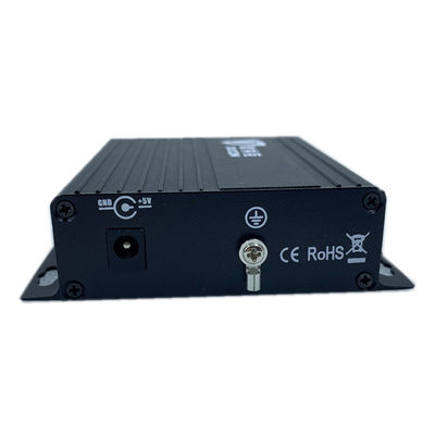 FC standar 1ch data Pemancar Dan Penerima Serat Optik Analog Untuk Kamera PTZ Hitam