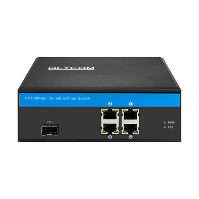 Casing Logam 5 Port Sakelar Ethernet Industri Sakelar Poe Kasar 10/100 Mbps