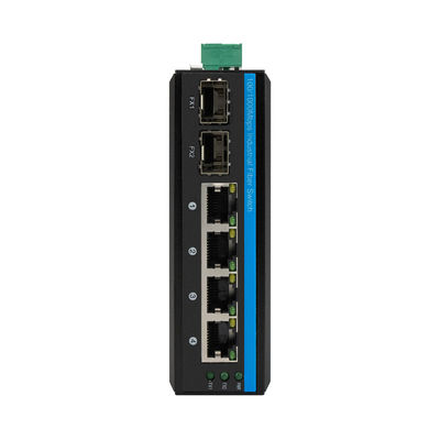 Mini Size 6 Port Ethernet Switch Din Rail Mount Industrial Grade For Outdoor