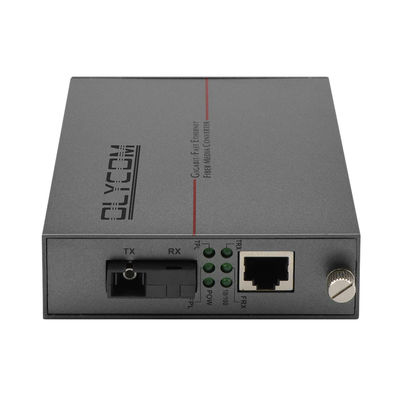 1600byte Fast Ethernet To Gigabit Ethernet Converter, 100km Single Mode Media Converter