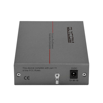 5V1A DC Input Fiber Optic Ethernet Media Converter Sfp Ke Rj45 Auto MDI