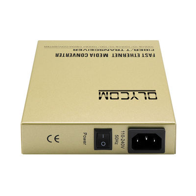 MDIX CCTV Media Converter Dengan 2 Port Ethernet SMF 100km Maks
