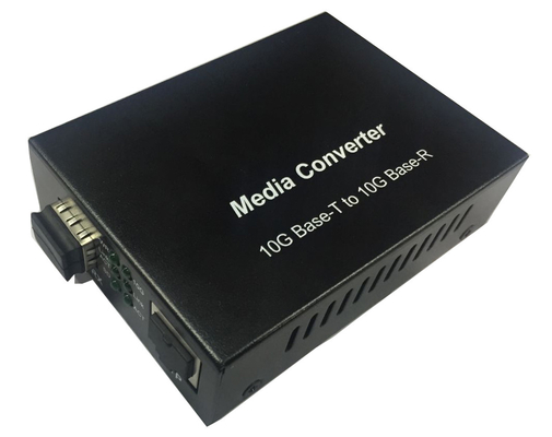 1000M 2.5G 5G 10G RJ45 Ke SFP+ Auto Sensing Ethernet Media Converter 12VDC