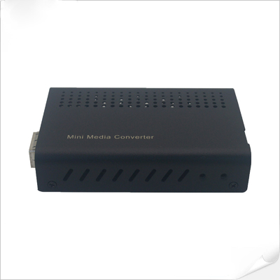 Mini 10G SFP + Fiber Optic Media Converter SFP + Slot Ke 10G Berbasis-T Rack Mountable
