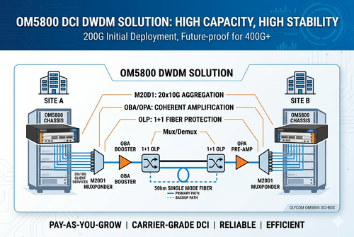 kasus perusahaan terbaru tentang Short Distance 200G to 400G Scalable DWDM DCI Solution