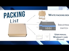 Two SFP Port Hardened Network Switch , FCC Certification  6 Port Gigabit Ethernet Switch
