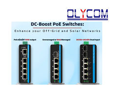 Sakelar PoE/PoE+ Solar DC-Booster Olycom