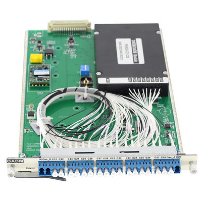 Kualitas  8 Port Optical Add Drop Multiplexing OADM Card CWDM DWDM C21~C28 Plug And Play pabrik