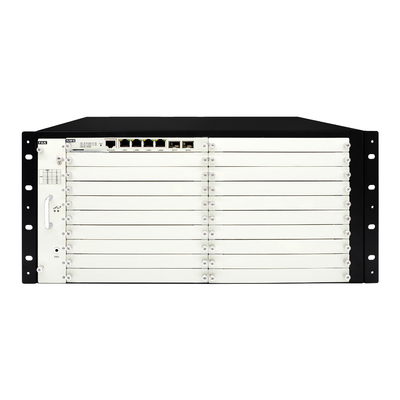 Kualitas  19" 5U OTN DWDM Transmission Equipment System with EDFA AWG Configurable Cards pabrik