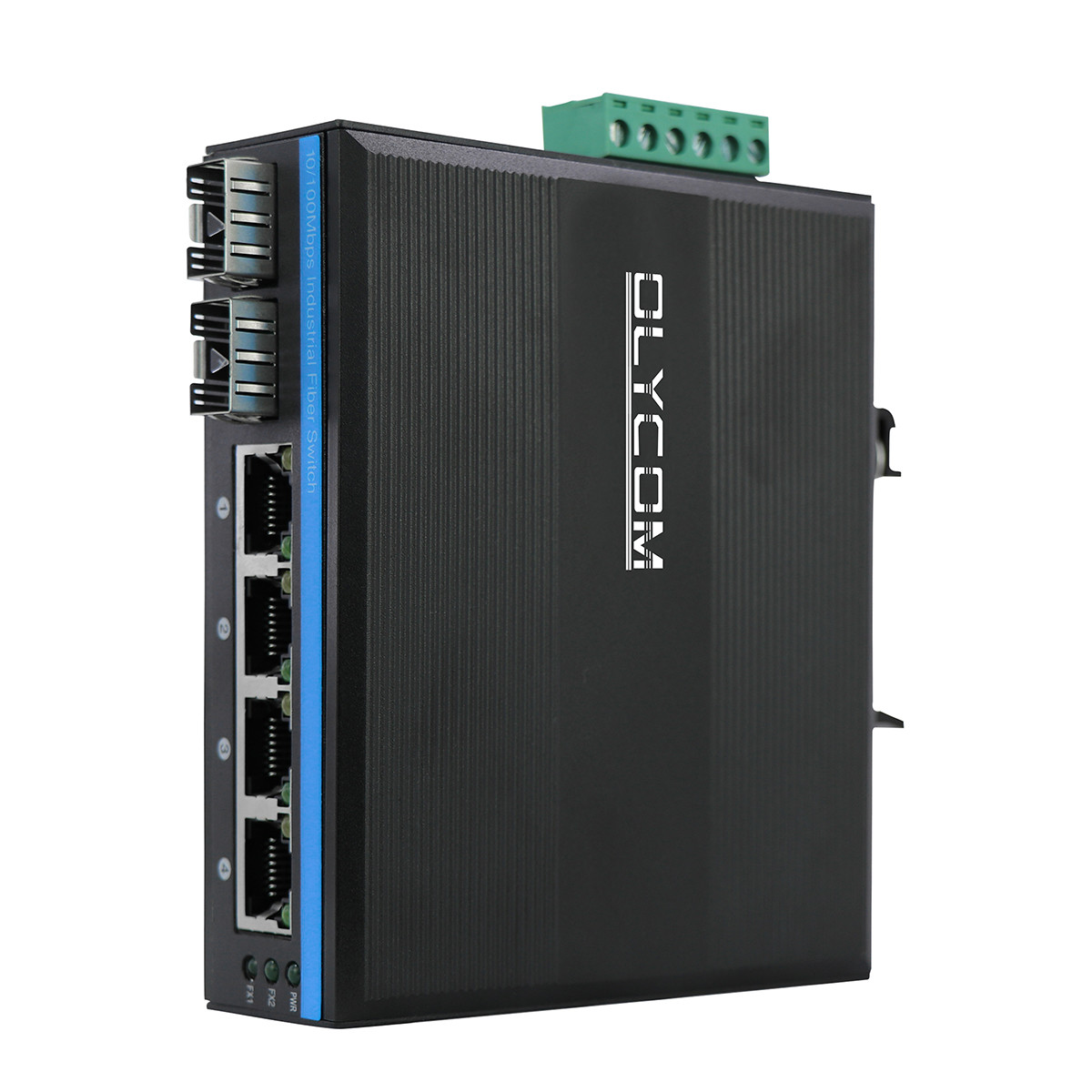 Sakelar Jaringan Industri 6 Port Fast Ethernet 10/100Mbps Jaringan ...