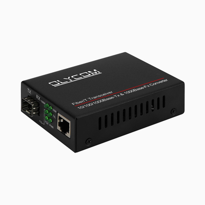 SFP Media Converter Gigabit LC Fiber 100/1000M Tembaga LFTP Unmanaged DC5V