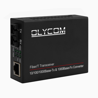 500m 850nm Multimode Dual Fiber Media Converter 10/100/1000M Jaringan Ethernet