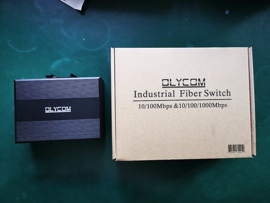 OLYCOM Managed Switch Poe Giabit Ethernet 8 Port RJ45 dengan POE + 4 Port SFP Din Rail IP40 Vlan QoS STP/RSTP untuk Outdoor