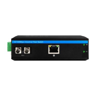 Konverter Media Rugged Mini Gigabit Ethernet Unmanaged ST Fiber 30km Dual DC12V CE FCC
