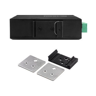 Industrial 6-Port Unmanaged Ethernet Switch 100M/1000M Otomatis Sensing SFP Fiber DC24V DC