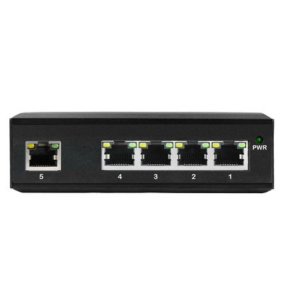 Sakelar Ethernet 5-Port Industri Bersertifikasi E-Mark Tidak Terkelola Input 12V/24V Tanpa Kipas