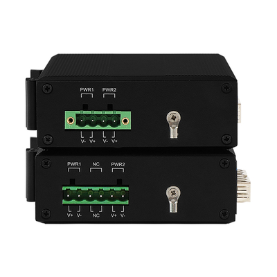 4 Port POE Managed Network Switch ERPS Ring 120W Anggaran Gigabit Berbasis DC48V Din Rail