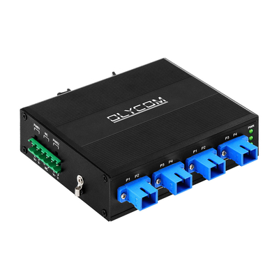 4 PORT OPTIK BYPASS SWITCH SC/UPC KONEKTOR SIMPLEX 1310/1550NM DC24V DIN DIPASANG