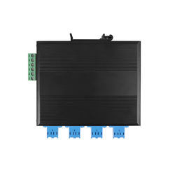 D2*2B Industrial Fiber Bypass Switch LC Connector Single Mode DC24v Untuk Perlindungan
