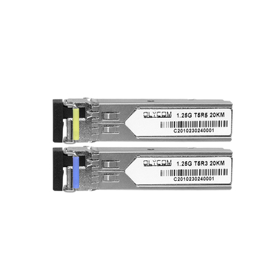 1.25G SFP Modul Modul tunggal 1310nm/1550nm 20km Simplex Optical Transceiver