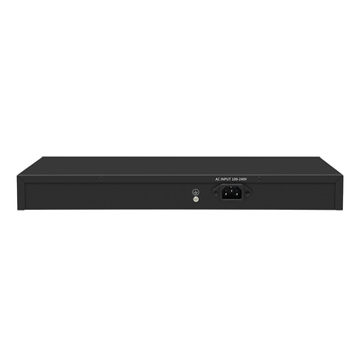 24 Port CCTV PoE Switch Gigabit Network SFP Optical Uplink Tidak dikelola Anggaran 300W