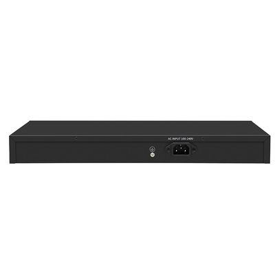 16 Port Gigabit Poe Switch 300W Anggaran Unmanaged VLAN 250-Meter Jarak Serat SFP