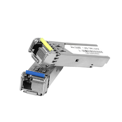 Single Fiber Transceiver 20KM 1.25G LC Port 1310nm/1550nm DDM Kelas Komersial
