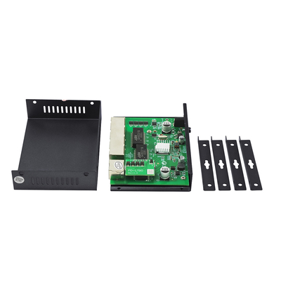 4 Port Gigabit POE Extender Commercial Grade 60W PD Uplink Untuk Kamera IP PoE