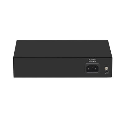 4 Port Gigabit Fiber Switch PoE Af/At 60W Dengan 1 SFP/Copper Uplink Commercial Grade CE