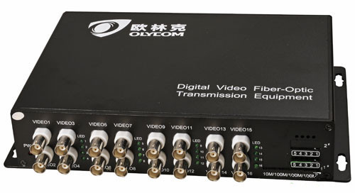 Transmitter Video Optik Dan Penerima BNC Converter WDM Analog 16ch Untuk Kamera CCTV Digital