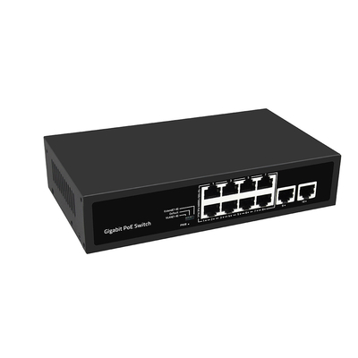 8 Port Gigabit PoE Network Switch VLAN 250-Meter AI PoE 120W Anggaran tidak dikelola