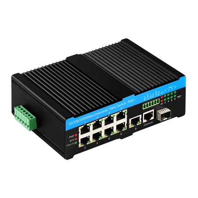 8 Port Ultra PoE L2 Managed Switch ERPS 2.5G Ring Dengan 1SFP/RJ45 Uplink PoE Af/At/Bt