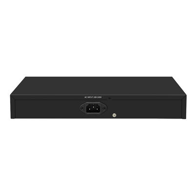 Saklar PoE 16 Port Jarak PoE 250 Meter 10/100M Mendukung Mode VLAN Anggaran 300W CE