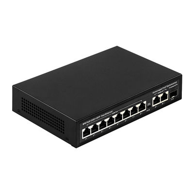 8 Port POE Switch dengan Daya 120W dan Transmisi 250m untuk CCTV - Unmanaged Fiber Optic POE Switch