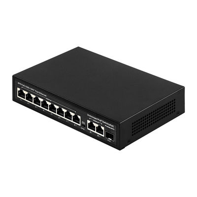 8 Port POE Switch dengan Daya 120W dan Transmisi 250m untuk CCTV - Unmanaged Fiber Optic POE Switch