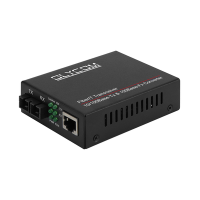 10/100mbps media serat optik Transceiver 1310nm Media Converter MM 2km