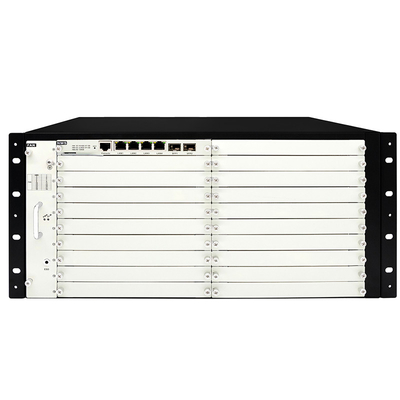 OTN DWDM 5U Chassis 20 Service Slots Untuk 100G 200G 400G Transmission Dual Power Input