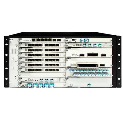OTN DWDM 5U Chassis 20 Service Slots Untuk 100G 200G 400G Transmission Dual Power Input