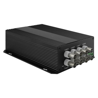 CCTV Video Data Optical Converter 8 Port SECAM Kompatibel SC/ST/FC Serat CE