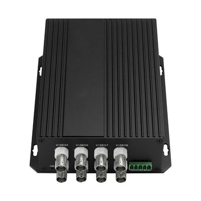 CCTV Video Data Optical Converter 8 Port SECAM Kompatibel SC/ST/FC Serat CE