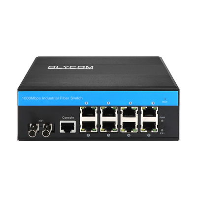 8 port erps l2+ sakelar terkelola gigabit industri ethernet st sm/mm port serat