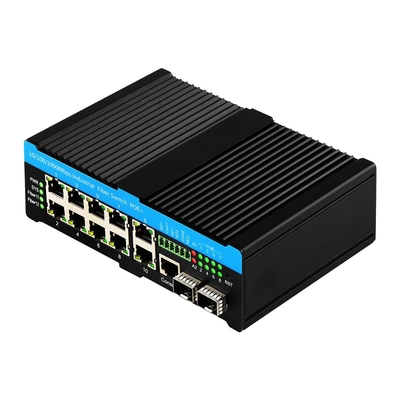 8 Port 2.5G Industrial Poe Switch, 90w Jaringan POE++ Managed Switch