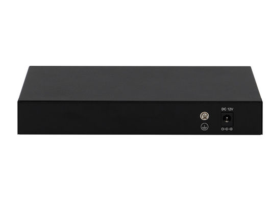 8 Port 2.5G Switch Jaringan Tidak Mengelola 10g Serat DC12V Kecepatan Adaptif Otomatis Tanpa